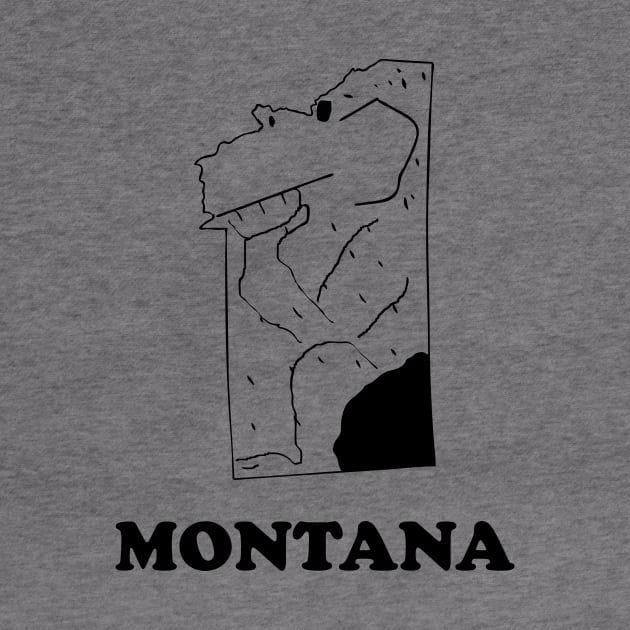 A funny map of Montana by percivalrussell